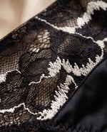 Load image into Gallery viewer, Bicolor Panties 54-821 Black With Milk

