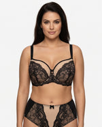 Load image into Gallery viewer, Fashion Bra 715-1 Black
